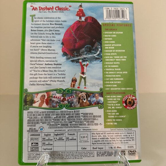 2 for $10! 🎁"How the Grinch Stole Christmas" DVD - Picture 2 of 3